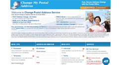 Desktop Screenshot of changemypostaladdress.com